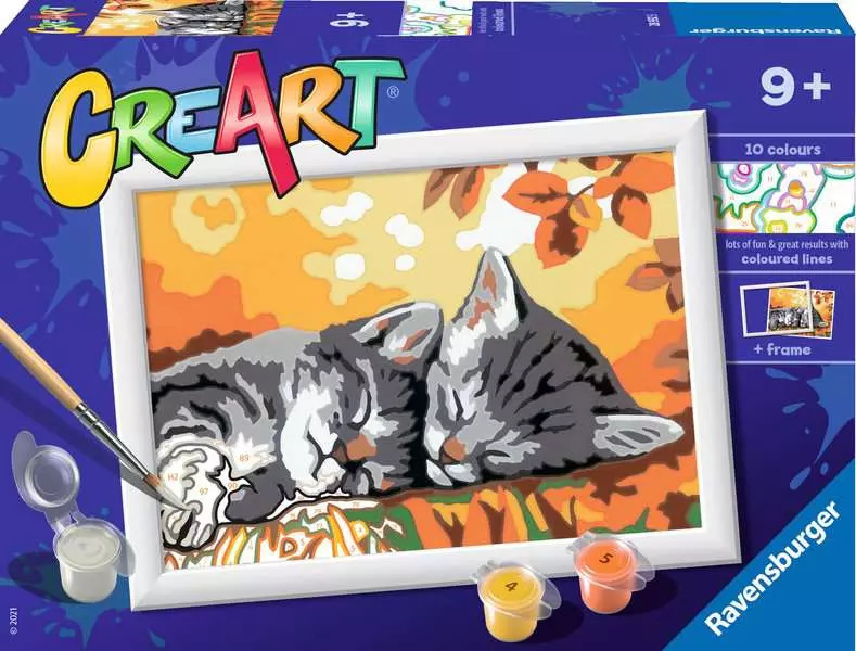 Painting by Numbers Ravensburger Creart Autumn Kitties